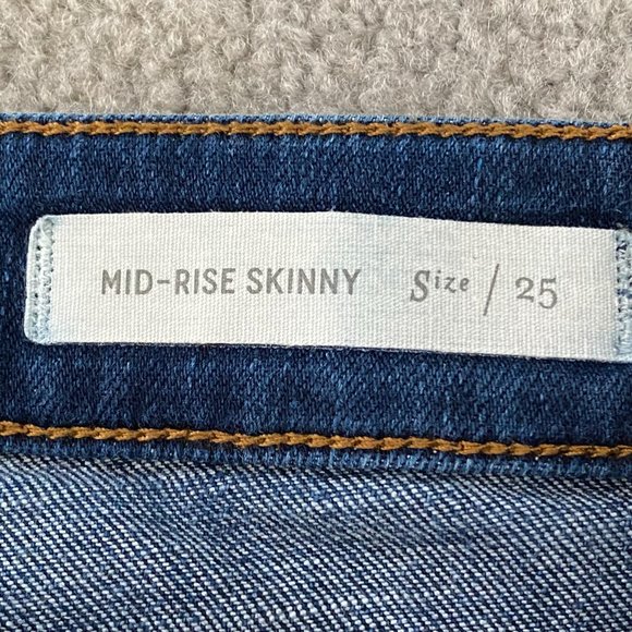 Pilcro and the Letterpress Mid-rise Skinny Jeans Size 25 - Picture 4 of 12